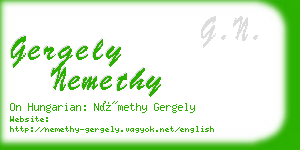 gergely nemethy business card